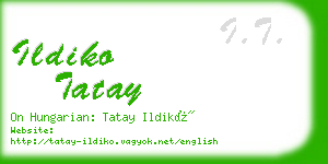 ildiko tatay business card